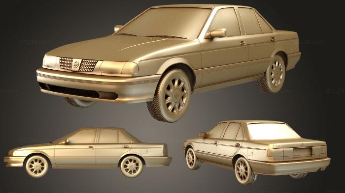 Автомобили и транспорт (Nissan Tsuru 2004, CARS_2785) 3D модель для ЧПУ станка